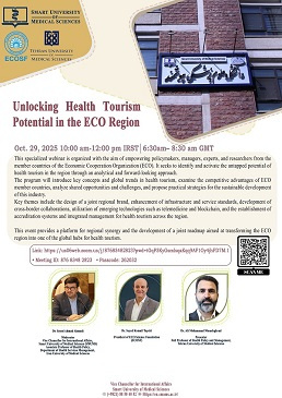 وبینار بین المللی Unlocking Health Tourism Potential in the ECO Region